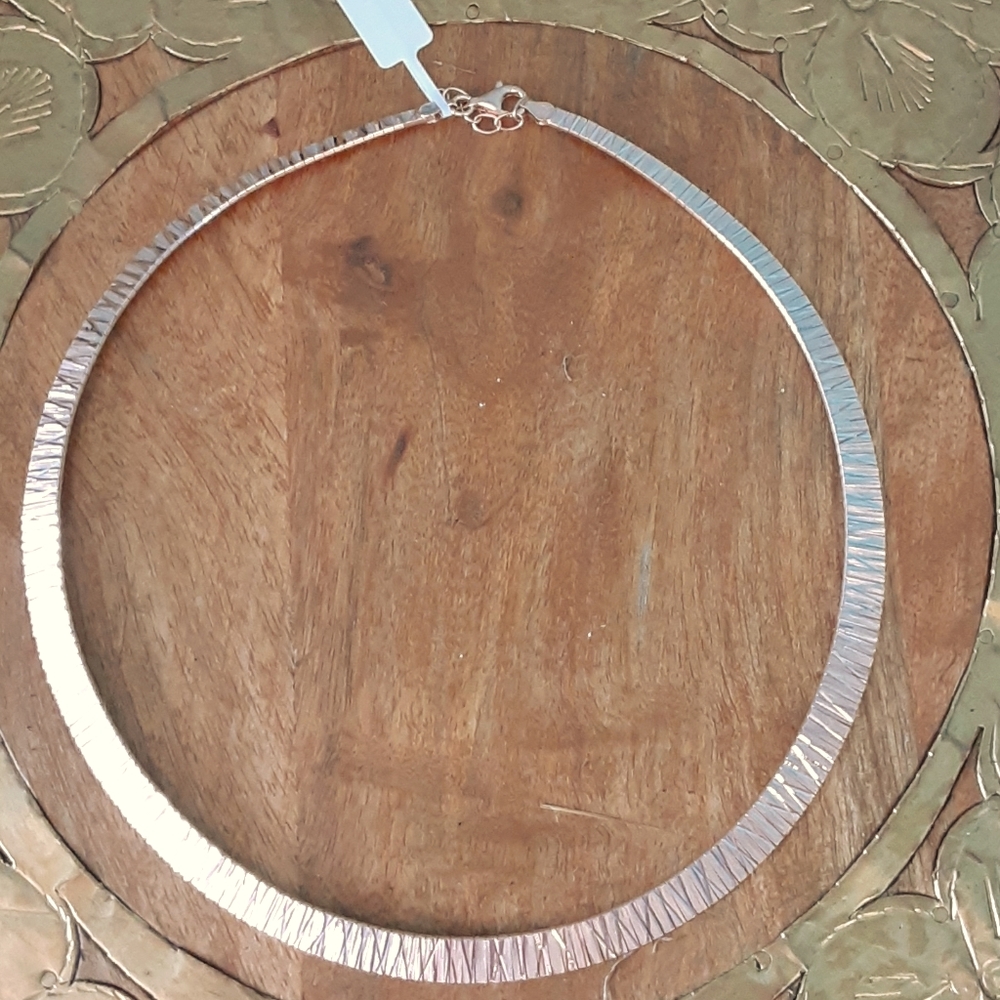 Italian 14K RG over sterling silver necklace